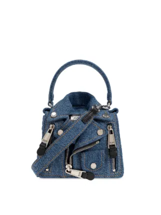 買い誠実 デニム Moschino ショルダーバッグ JP FARFETCH | ブルー | バッグ