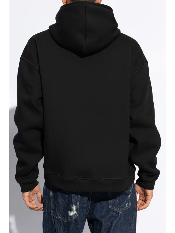 DSQUARED2 ICON ブラックフーディー Dsquared2 - Icon cotton hoodie black - The Corner