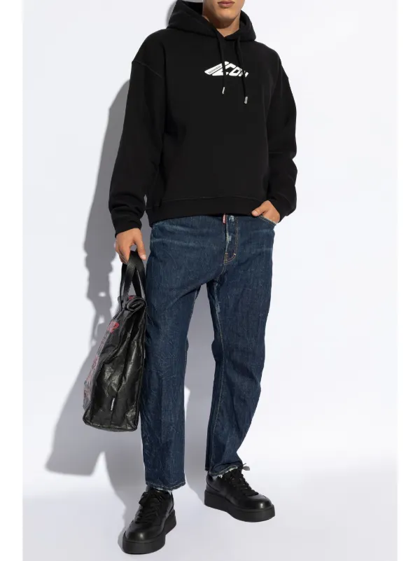 DSQUARED ICON パーカー Dsquared2 - Icon cotton hoodie black - The Corner