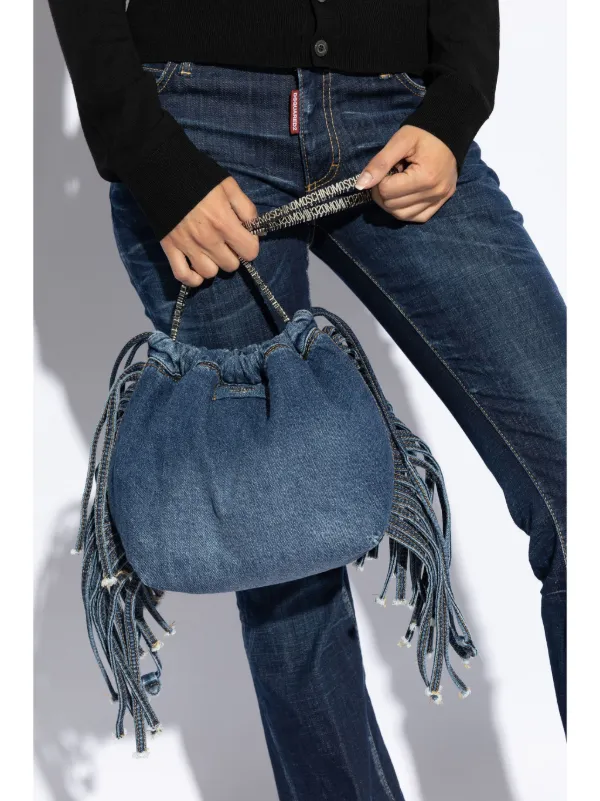 Moschino デニム バケットバッグ - Farfetch