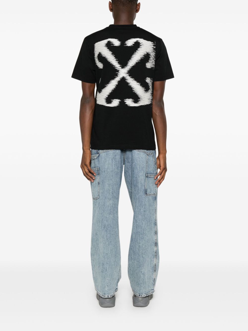 Shop Off-white Windy Arrow T-shirt In Black