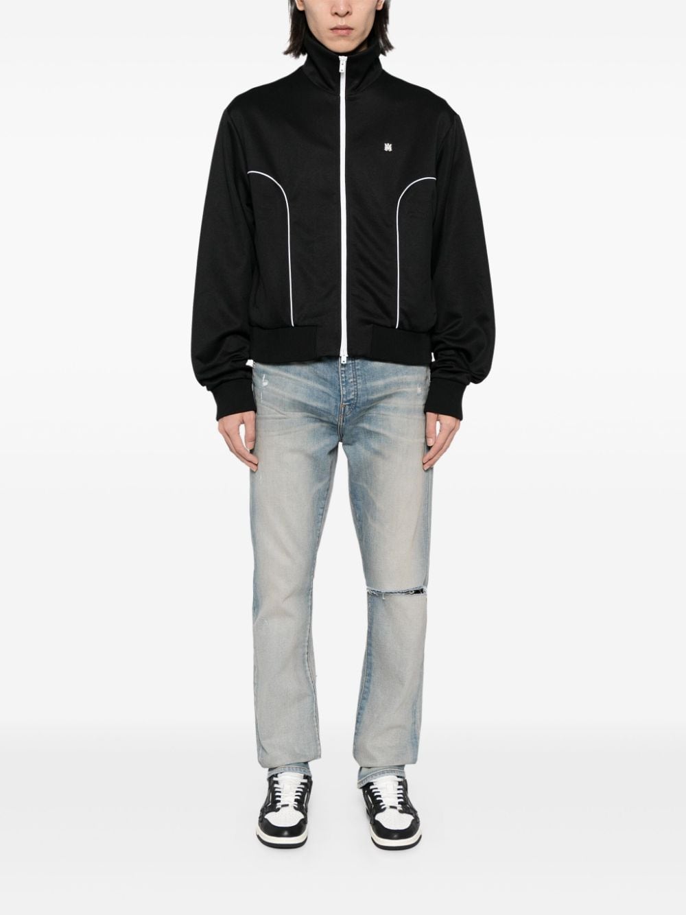 Shop Amiri Ma Track Jacket In Black