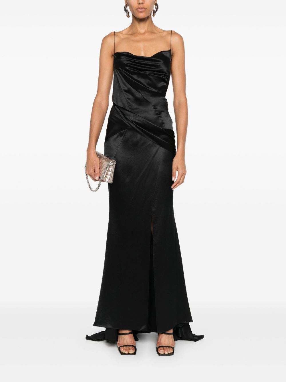 Givenchy Zijden maxi-jurk - Zwart