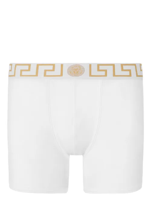Versace boxer Greca Border - Blanc - Versace - Modalova