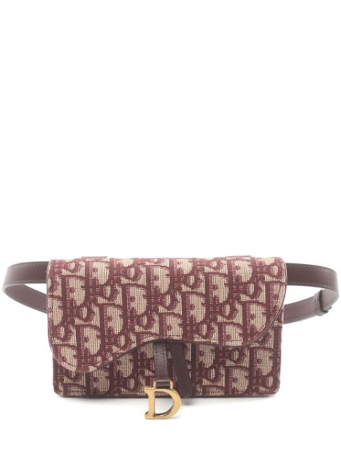 Christian Dior 2010s Oblique Saddle belt bag Women