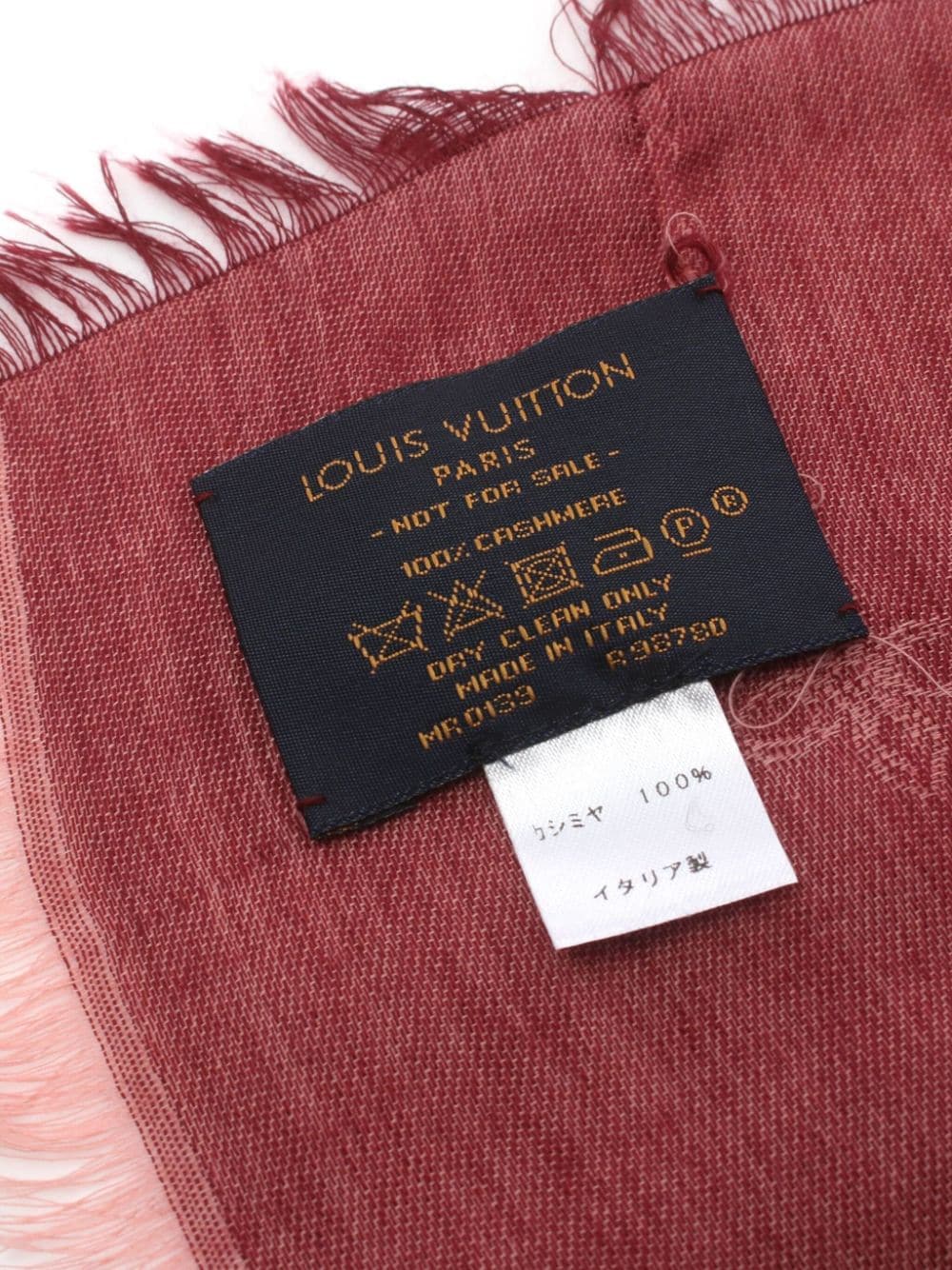 Louis Vuitton Pre-Owned 2019 Monogram cashmere scarf - Roze