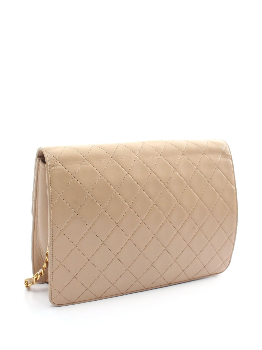 CHANEL Pre-Owned 1986-1988 CC quilted shoulder bag - Beige