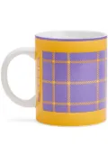 ETRO HOME logo checkered mug - Yellow