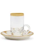 VILLARI Amour tea cup & saucer - White