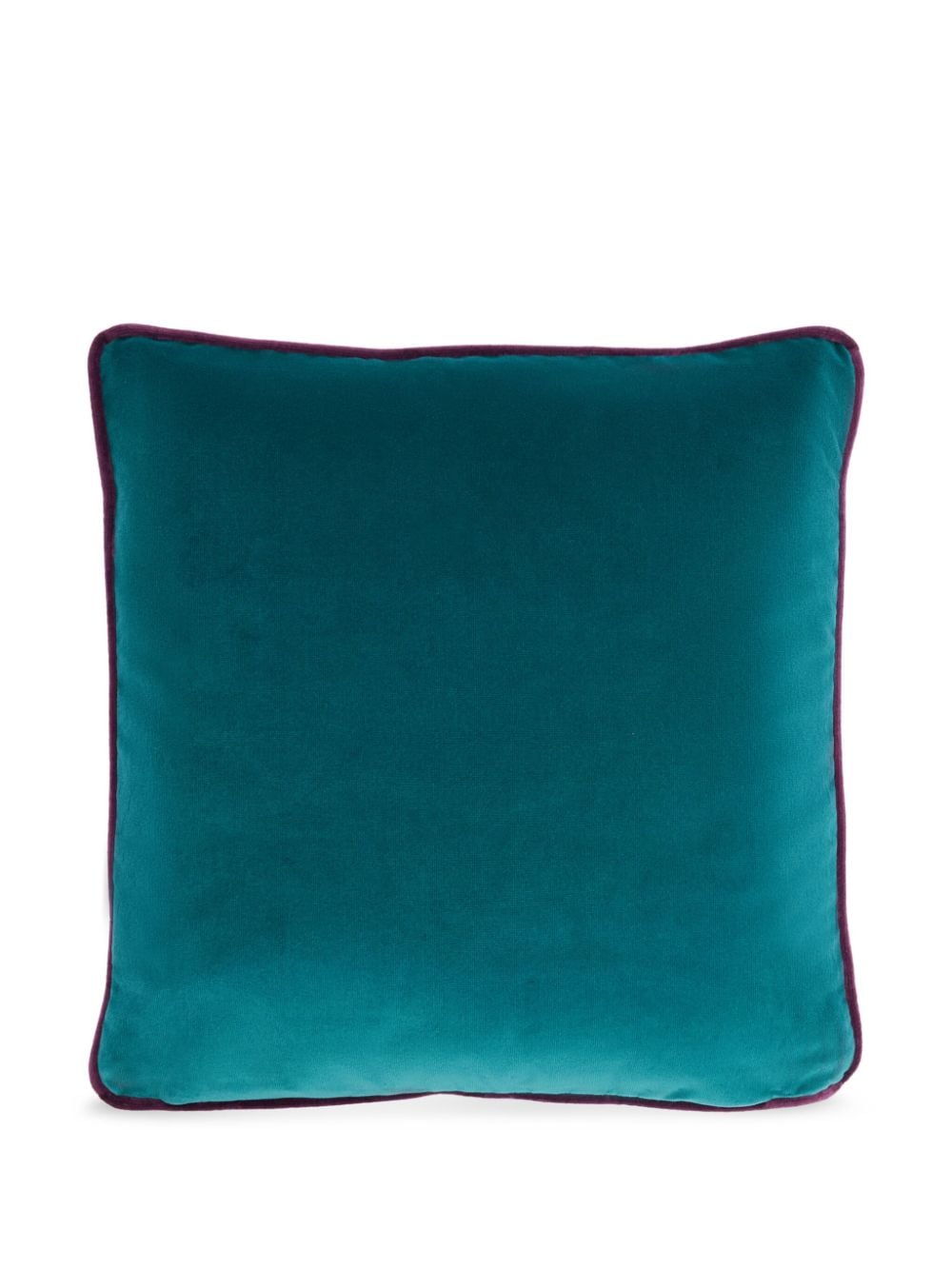 ETRO HOME logo plush-finish cushion - Groen