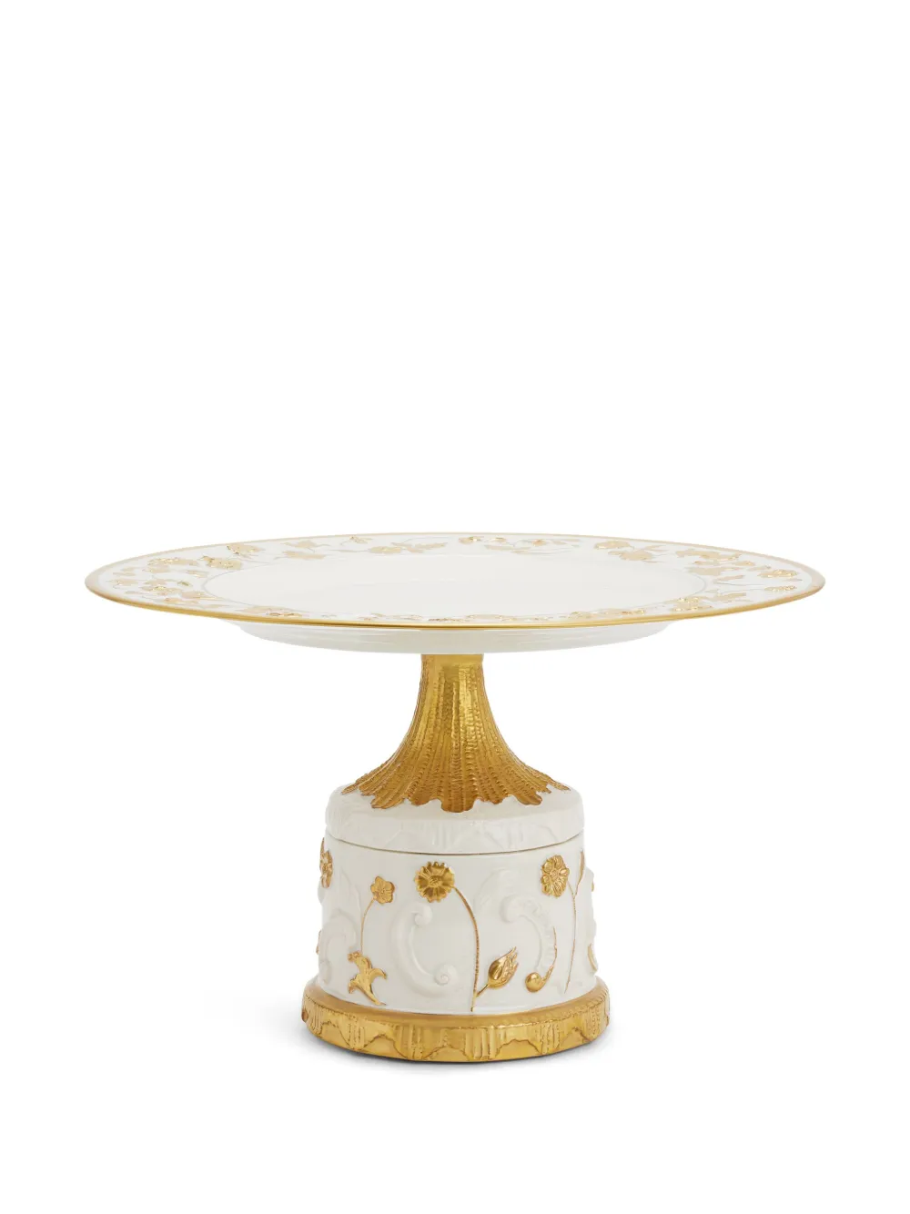 Villari Taormina Cake Stand In Weiss