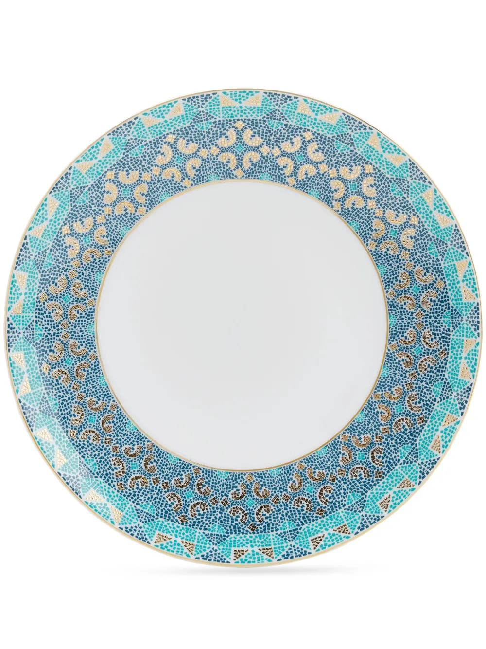 Haviland geometric pattern plate | Blue | Image 1