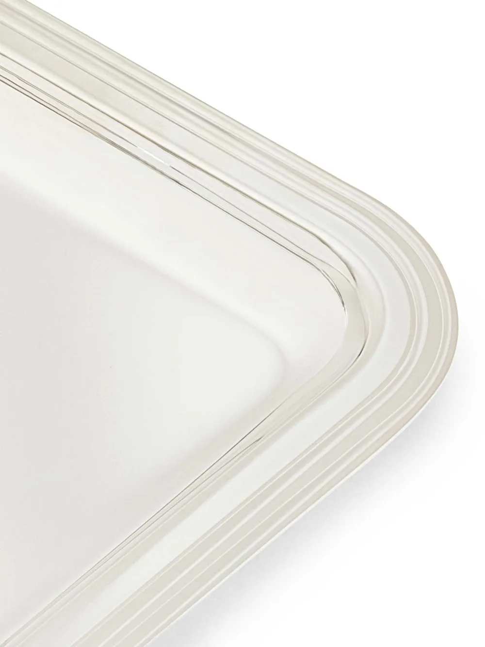 Christofle Albi Rectangular Tray In 银色