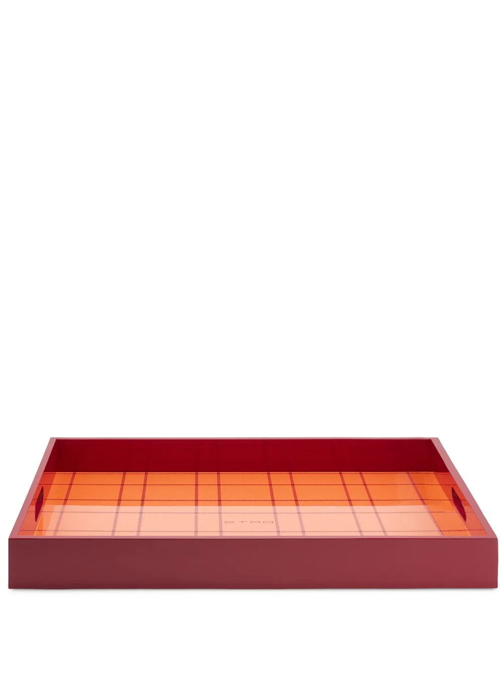 ETRO HOME Tartan check-print tray | Brown | Image 1