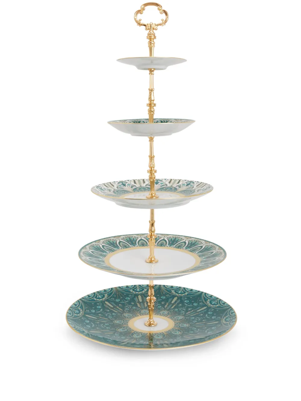 Haviland abstract-print cake stand | Green | Image 1