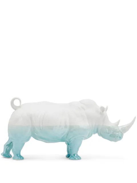 Lladró rhino porcelain sculpture