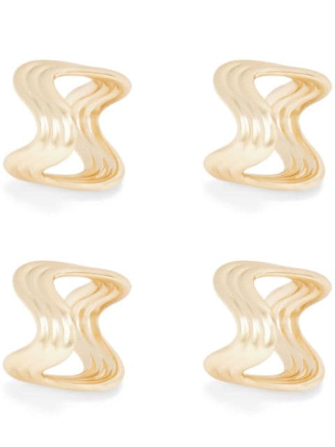 L'Objet Ripple napkin rings (set of four)