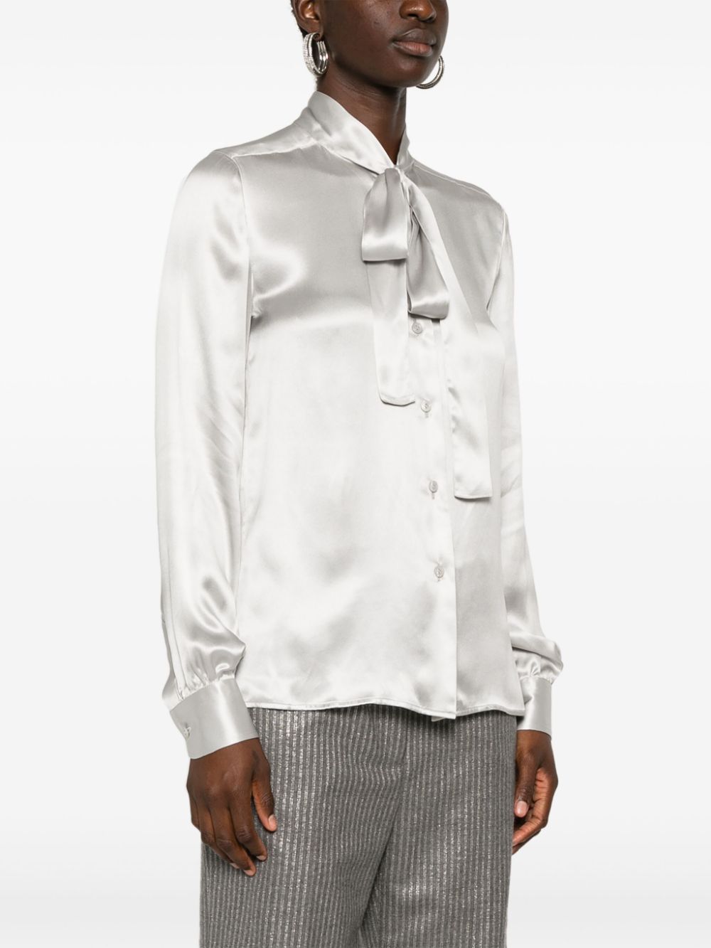 TOM FORD Zijden blouse Grijs