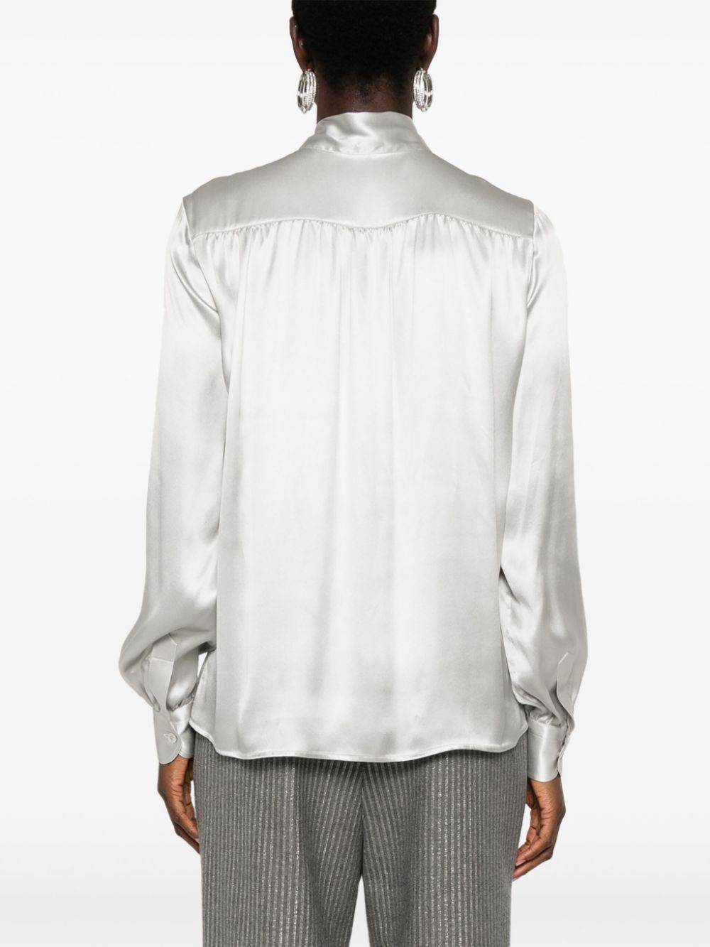 TOM FORD Zijden blouse Grijs