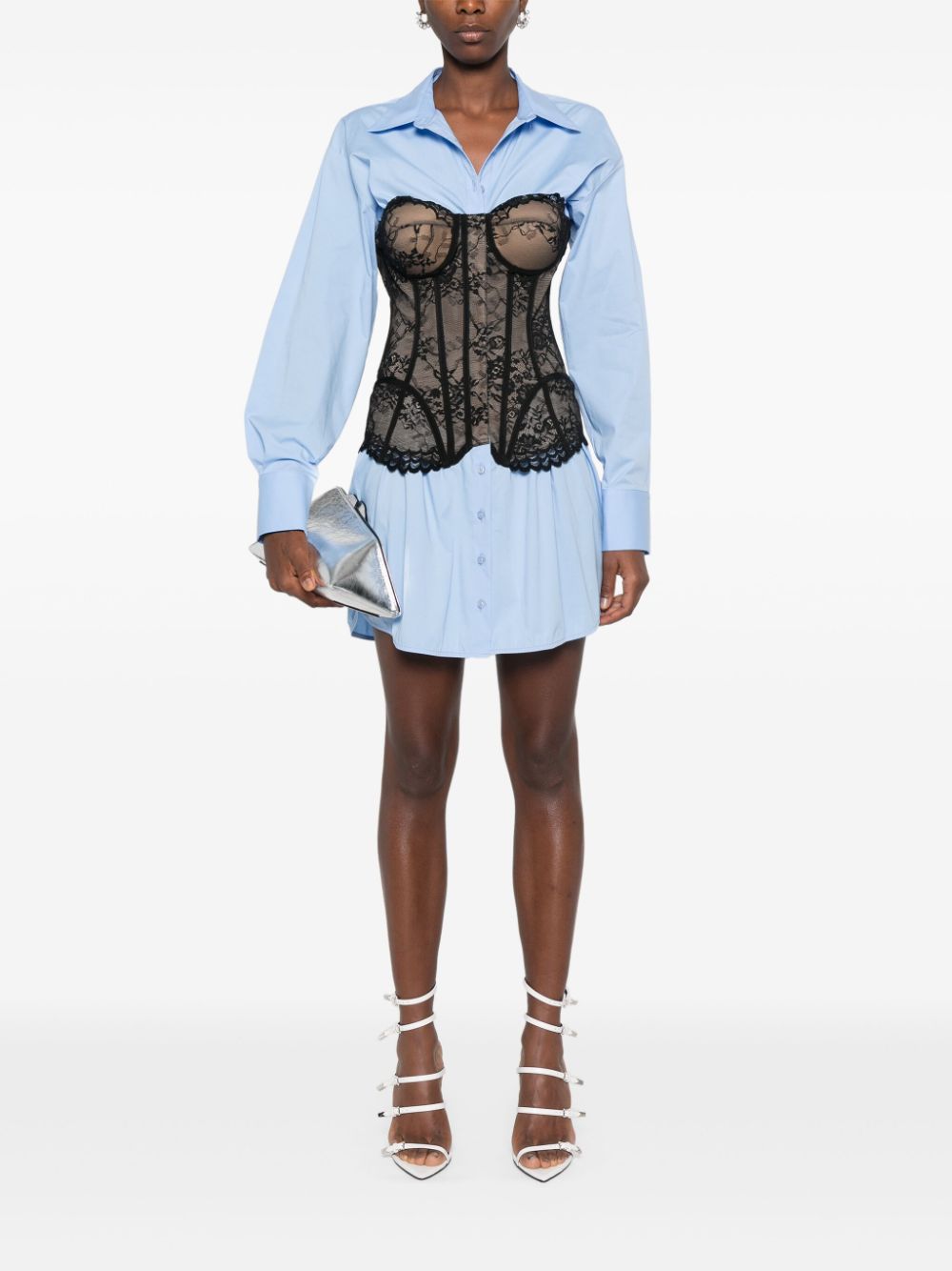 Giuseppe Di Morabito corset-style dress - Blauw