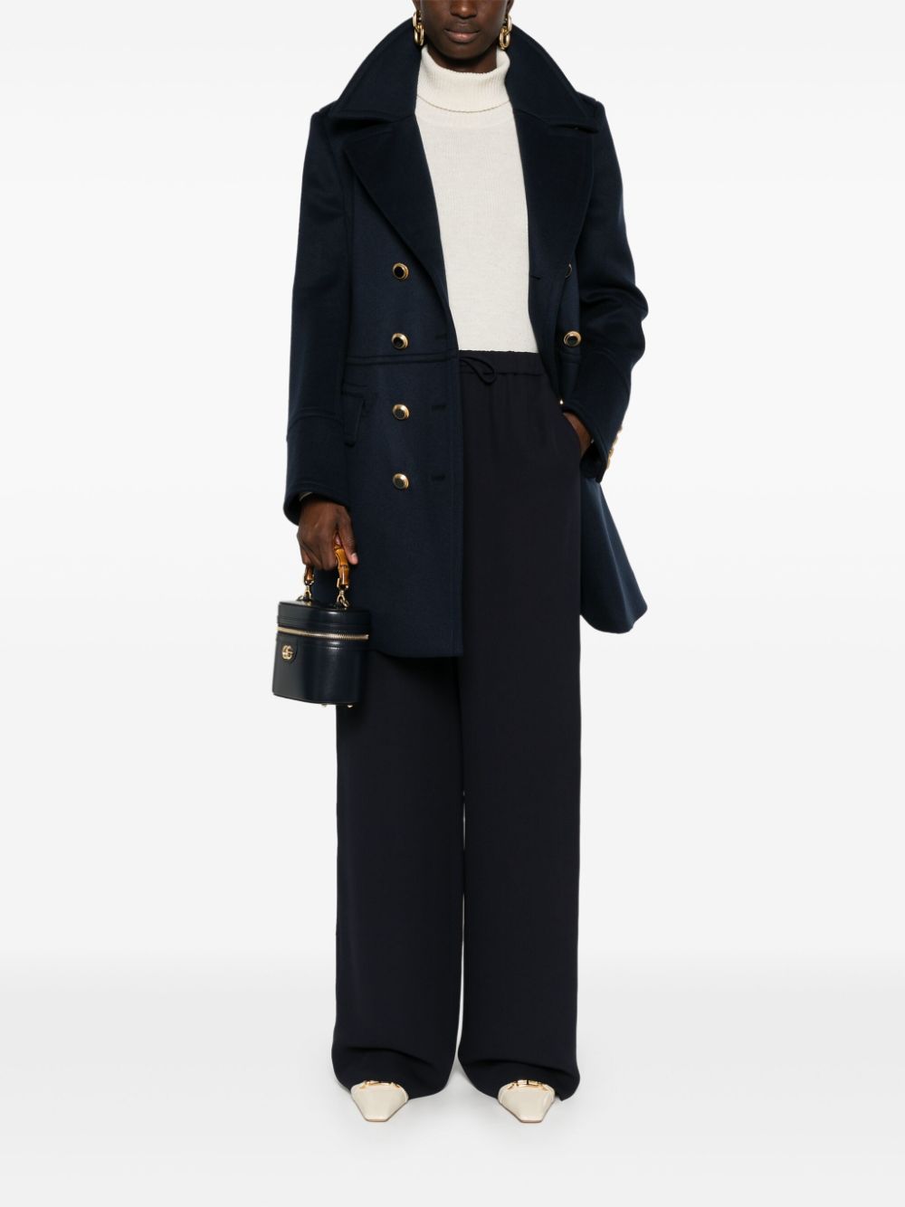 Shop Tom Ford Military Peacot In Blue