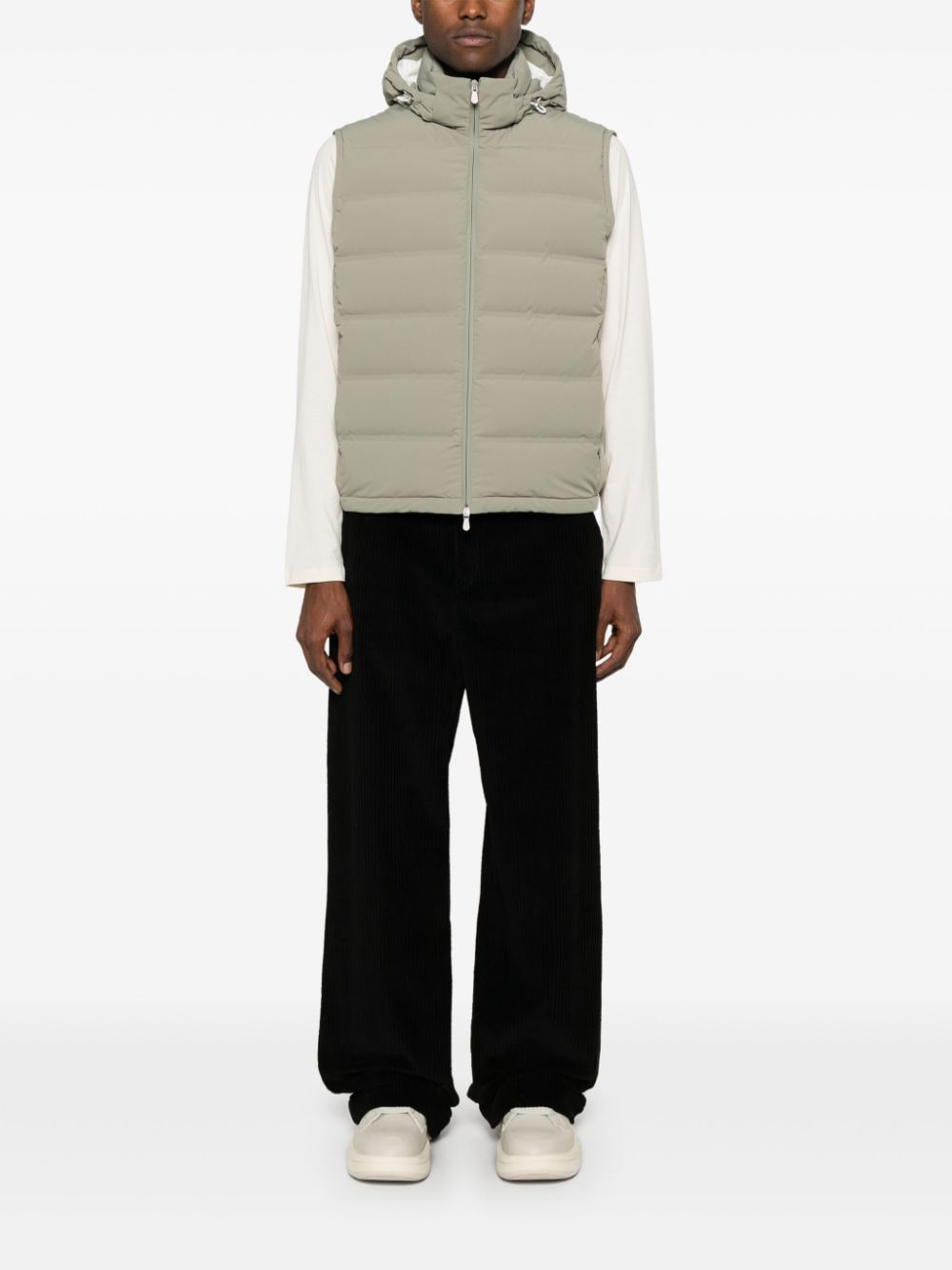 Shop Jil Sander Corduroy Trousers In Schwarz