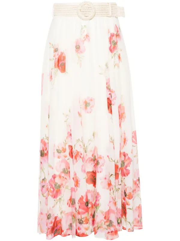 スカート Zimmermann Ivory Maxi Skirt ZIMMERMANN - Ivory Maxi Skirt | Leam Roma - Luxury Shopping