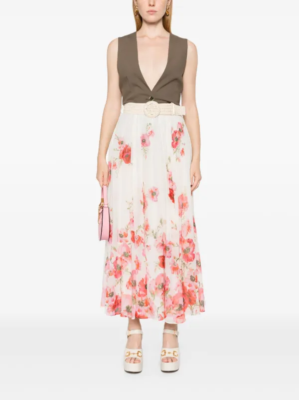 【Zimmermann】LIGHTBURST MAXI SKIRT フローラル マキシ zimmermann skirt womanlightburst maxi skirt - 1134sss246