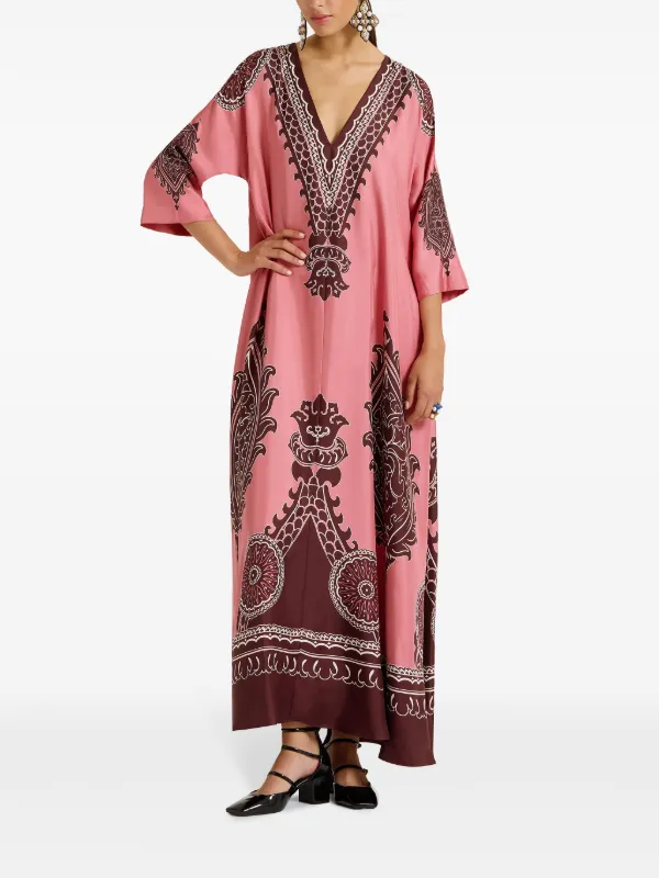 La DoubleJ Muumuu Maxi Dress | Pink | FARFETCH IN