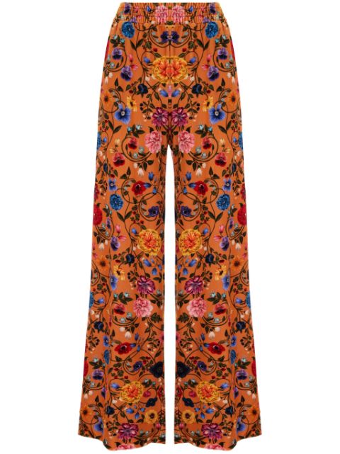 La DoubleJ floral-print palazzo pants