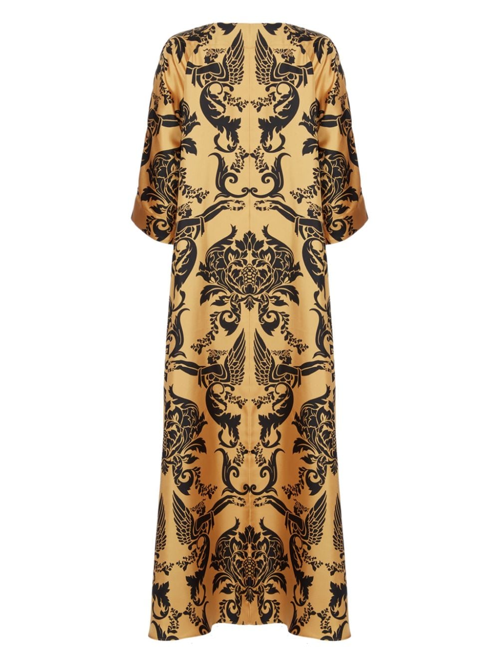 Shop La Doublej Muumuu Dress In Gold