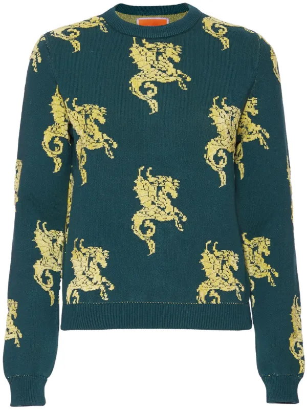 La DoubleJ Gryphos Sweater in Green