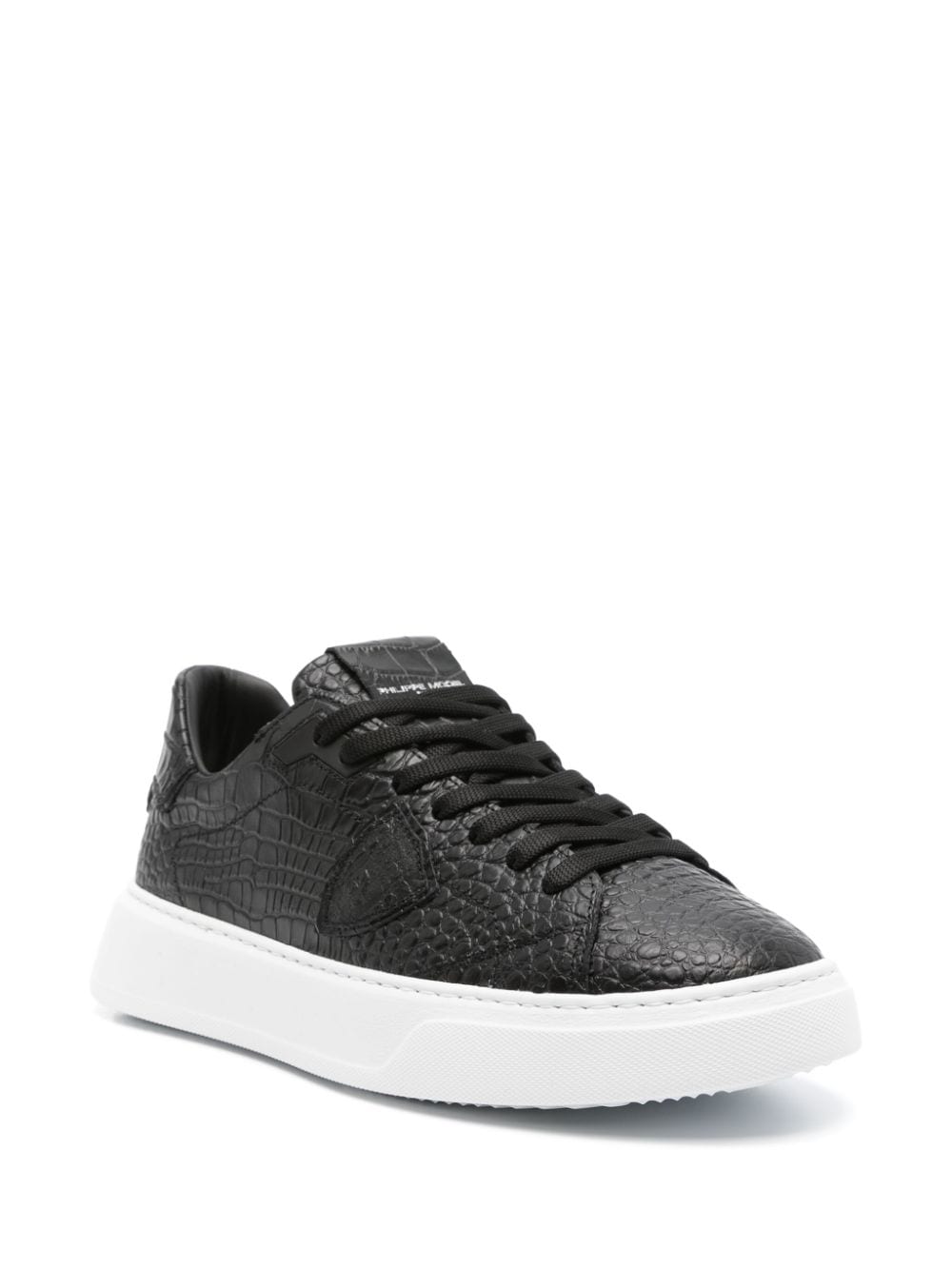 Philippe Model Paris Sneakers met logopatch - Zwart