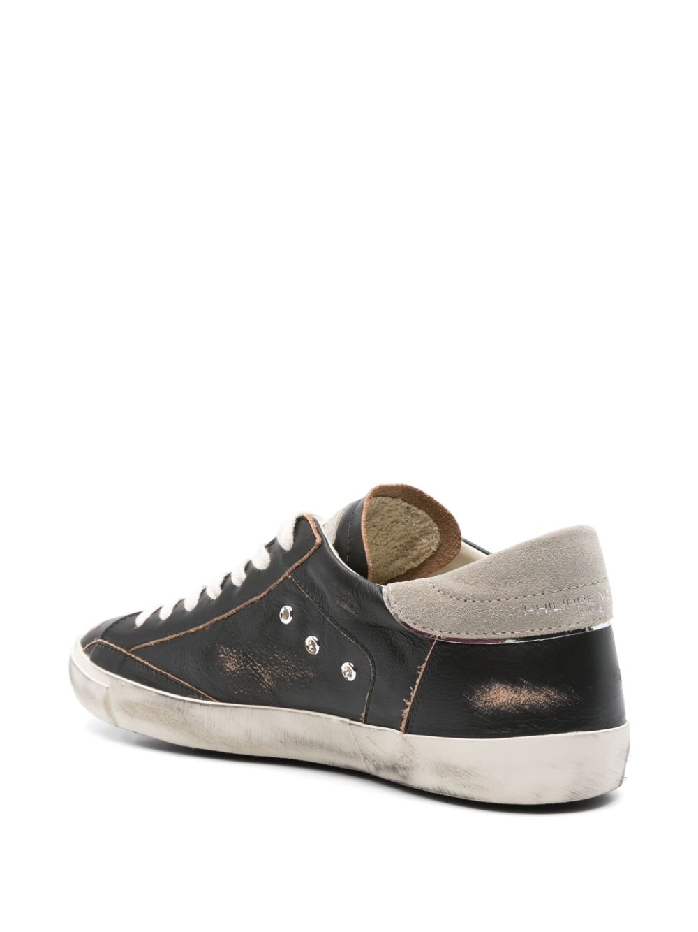 Philippe Model Paris logo-patch sneakers Black