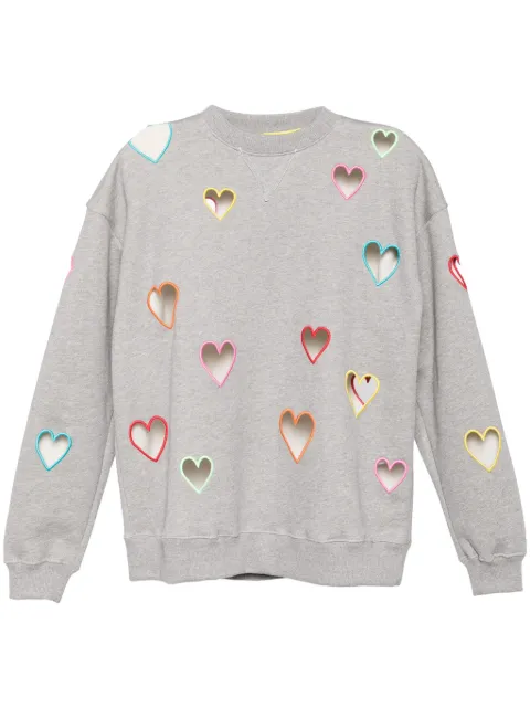 Mira Mikati heart-motif cut-out sweatshirt