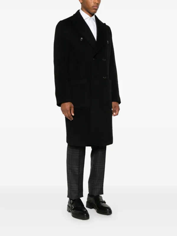Emporio Armani Brushed Coat - Farfetch 
