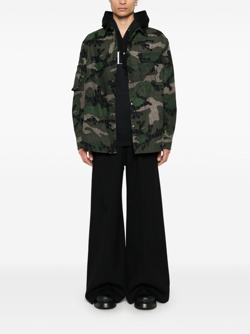 Valentino Garavani camouflage-pattern jacket - Groen