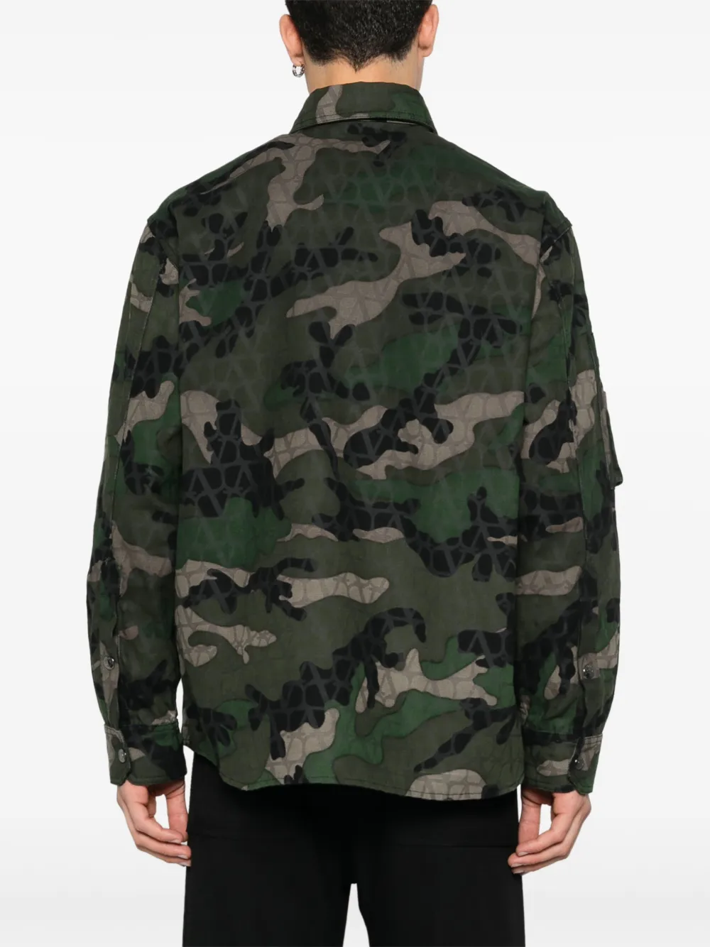 Valentino Garavani Jack met camouflageprint Groen