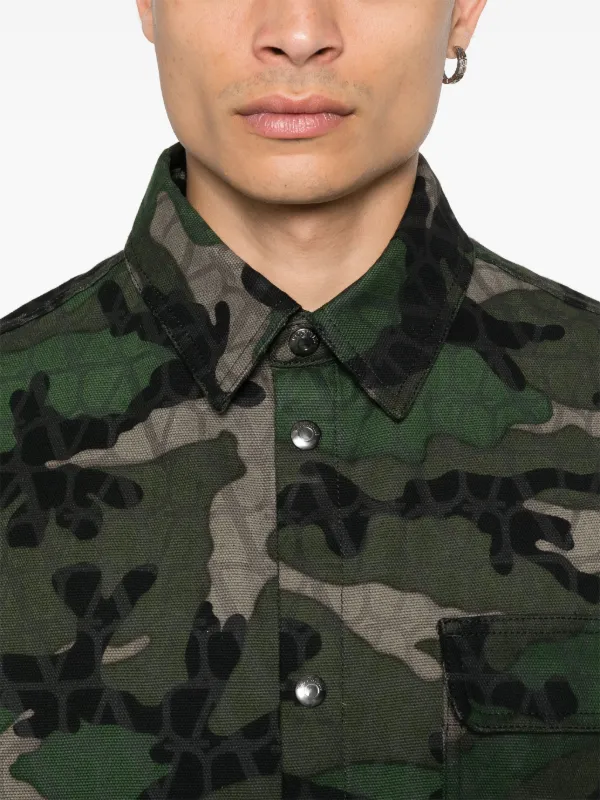 美品 VALENTINO カモフラージュ ジャケット 44 Valentino Garavani カモフラージュ ジャケット | グリーン | FARFETCH JP