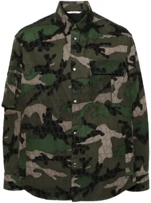 Valentino Garavani ヴァレンティノ カモフラージュ シャツジャケット