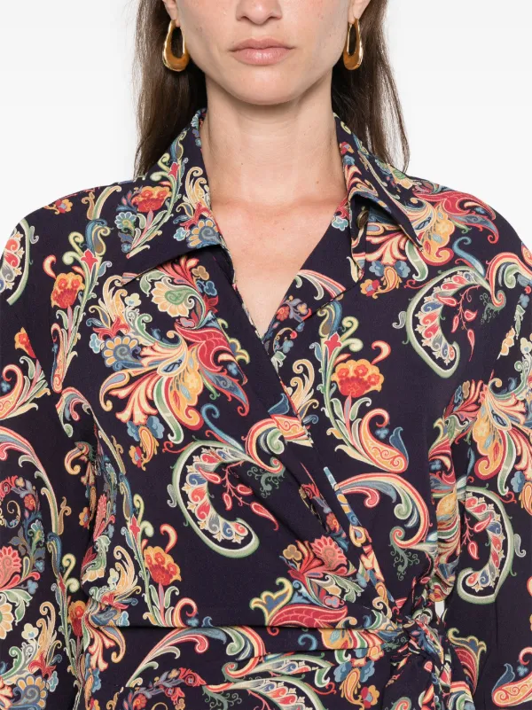 【ETRO】ペイズリー ドレス ETRO ペイズリー ドレス | レッド | FARFETCH JP
