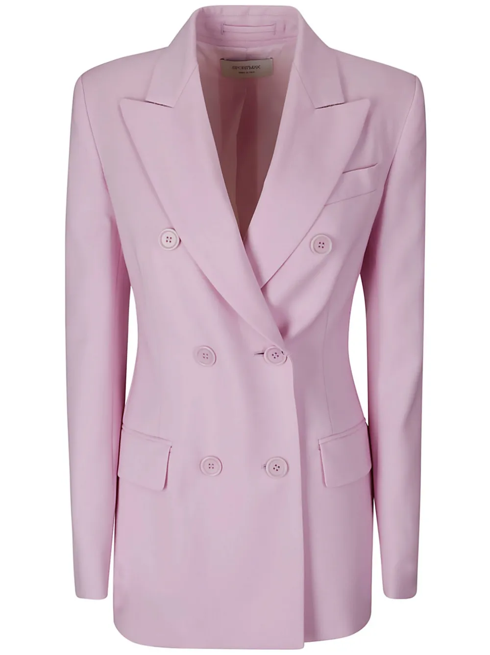Sportmax Blazer met dubbele rij knopen Paars