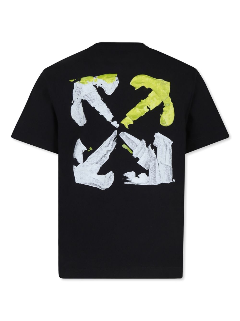 Off-White Kids Arrows cotton T-shirt - Zwart