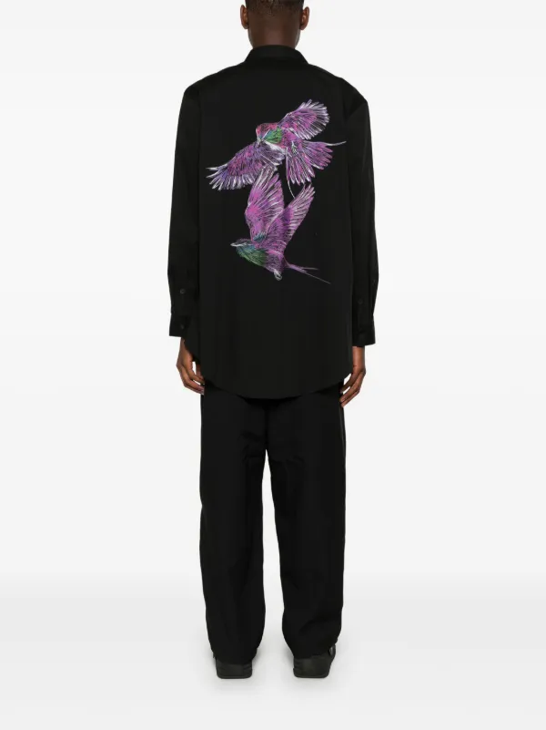 [関税なし] Y-3/ バードグラフィックTシャツ Y-3 bird-print T-shirt | Black | FARFETCH
