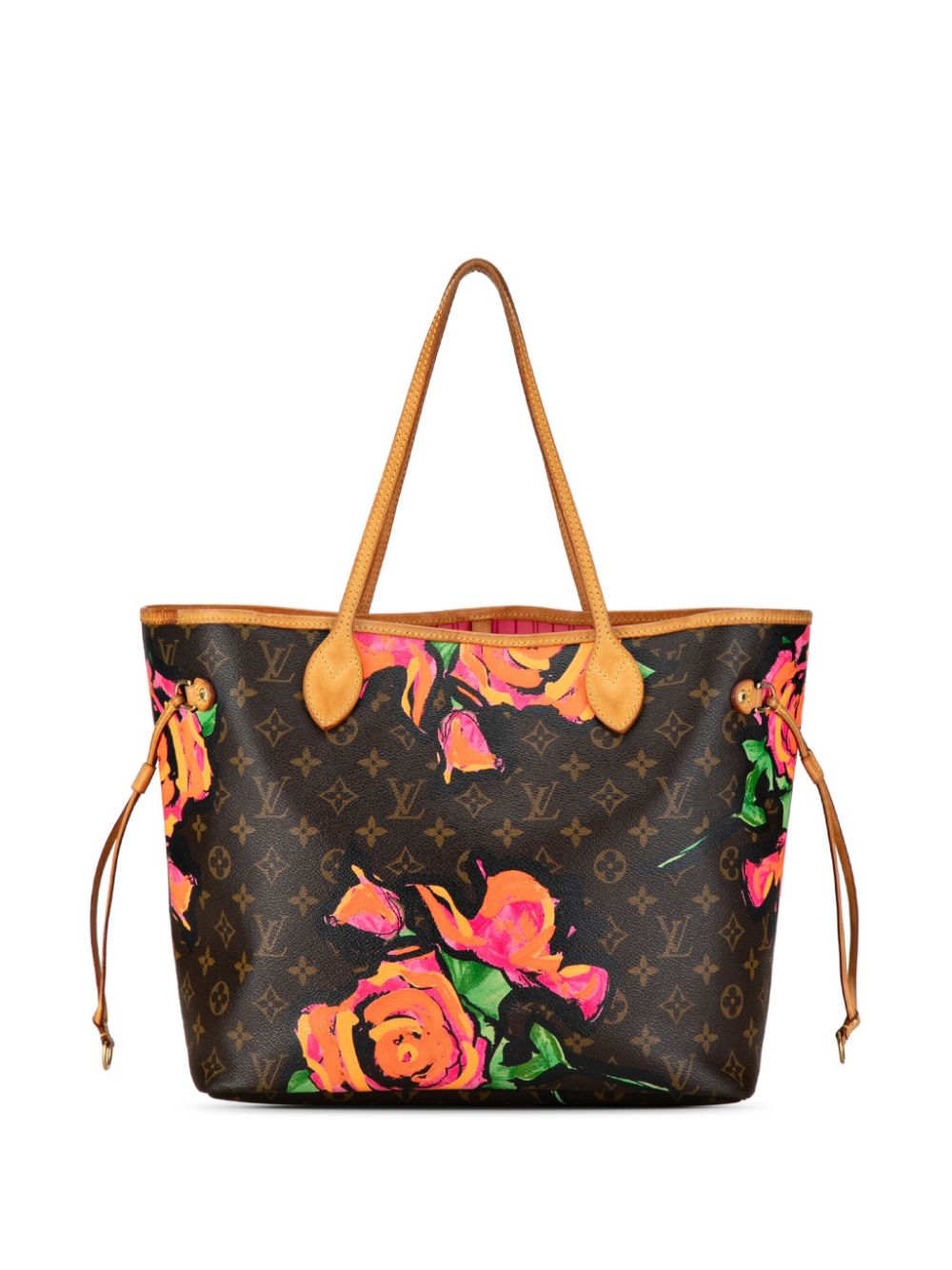 Louis Vuitton Pre-Owned 2009 Monogram Roses Neverfull MM handbag - Bruin