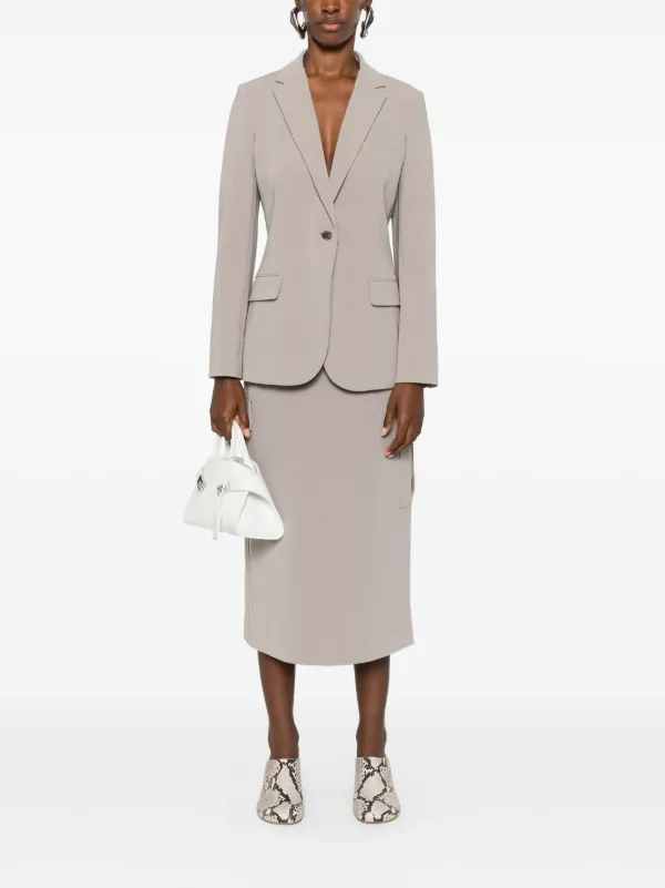ジャケット THEORY 'Staple' blazer Beige Admiral Crepe Staple Blazer | Theory