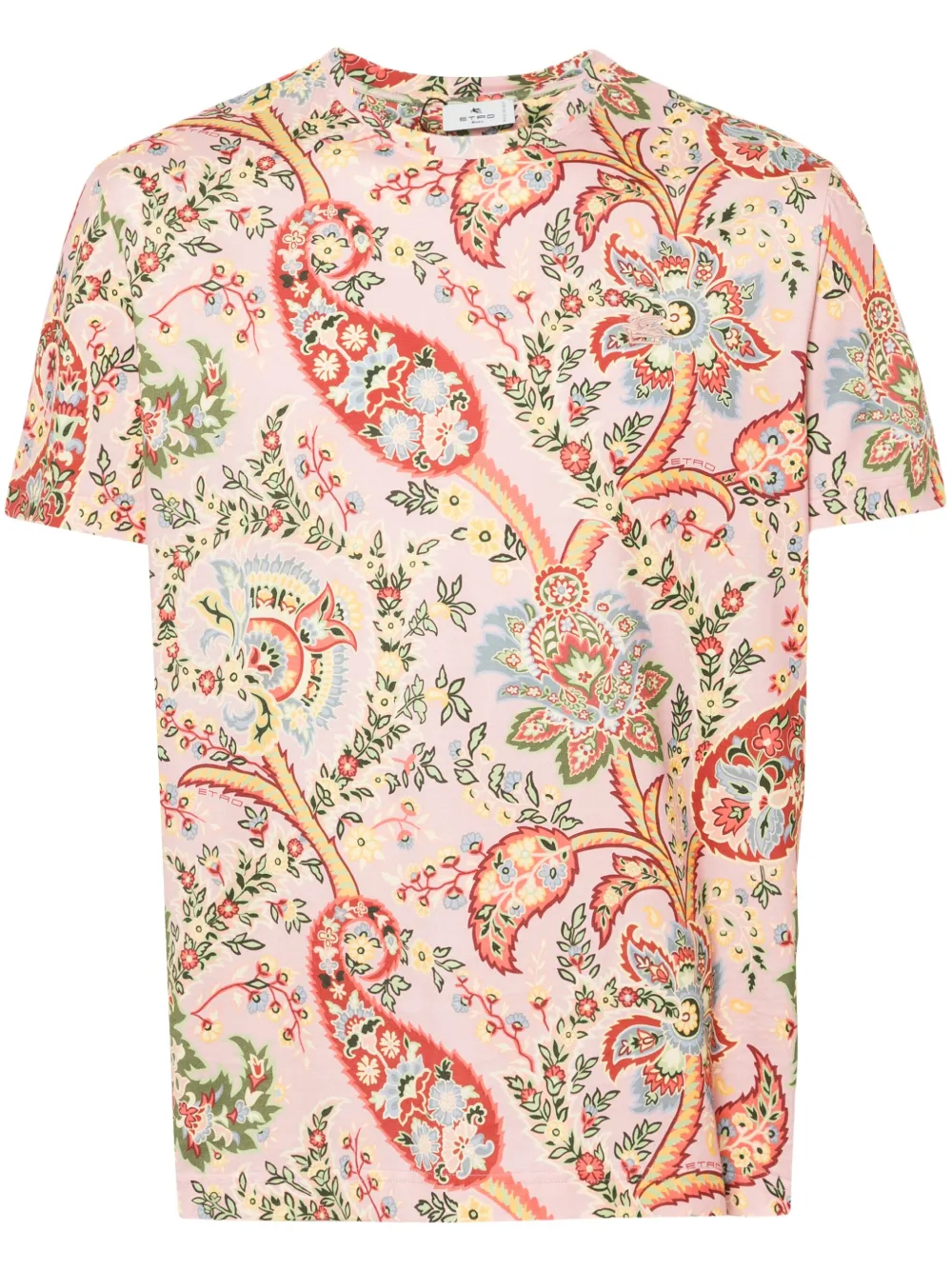 ETRO T-shirt met bloemen paisley-print Roze