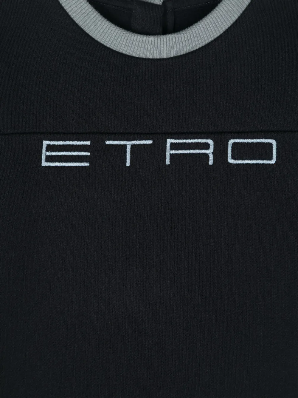 ETRO KIDS Sweater met geborduurd logo Blauw