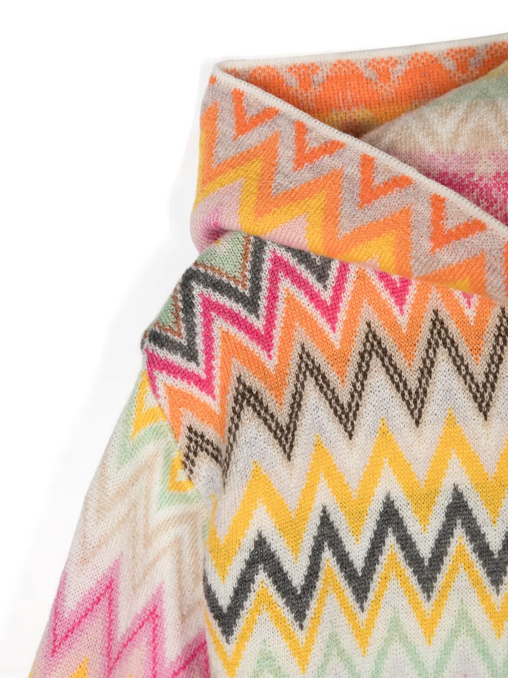 Missoni Kids Gebreide jurk Oranje