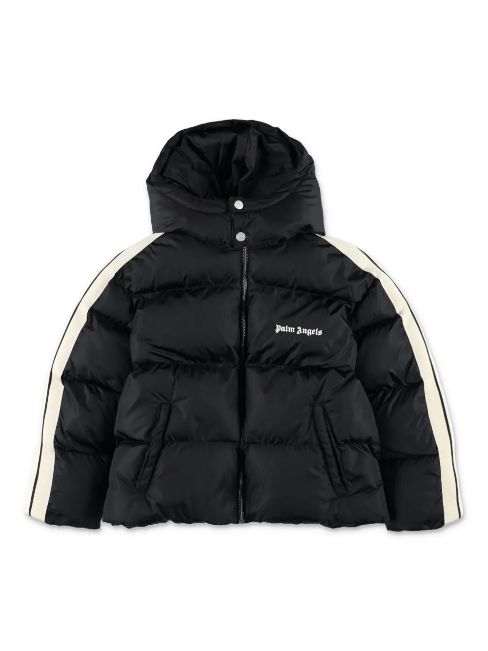 Palm Angels Logo-print Padded Jacket In Black